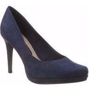 Court Shoe High Heel Suede Tamaris Navy