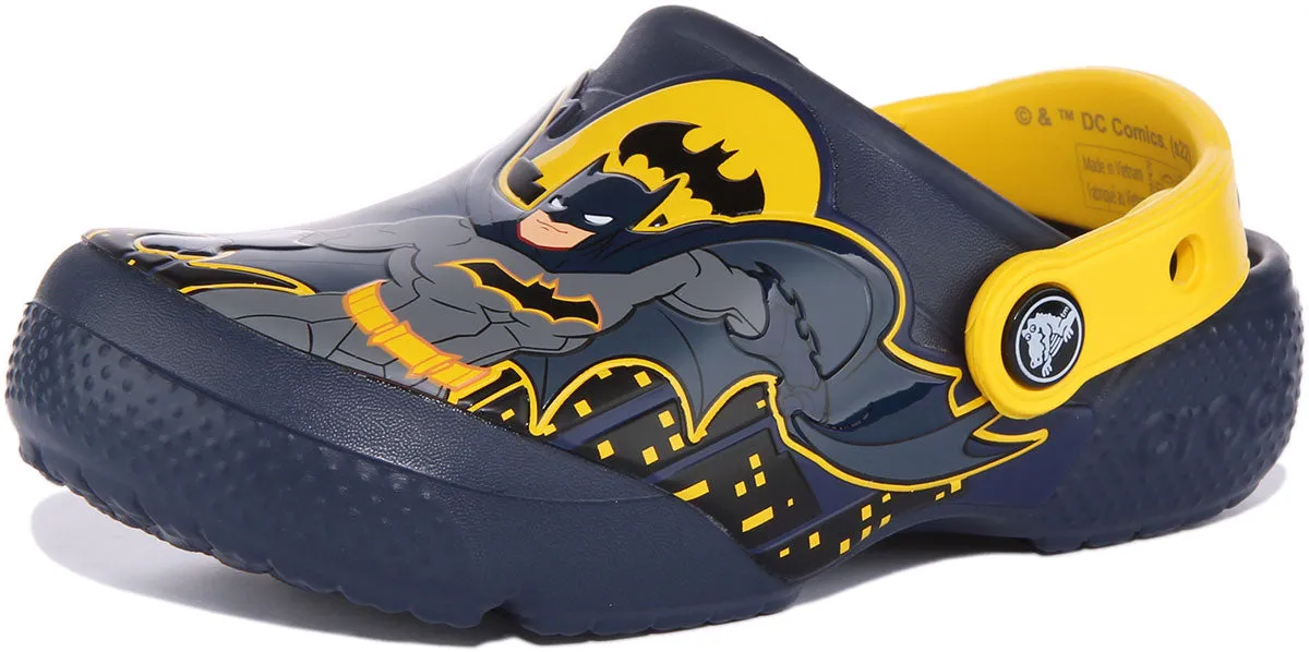 Crocs Batman Patch In Navy For Kids