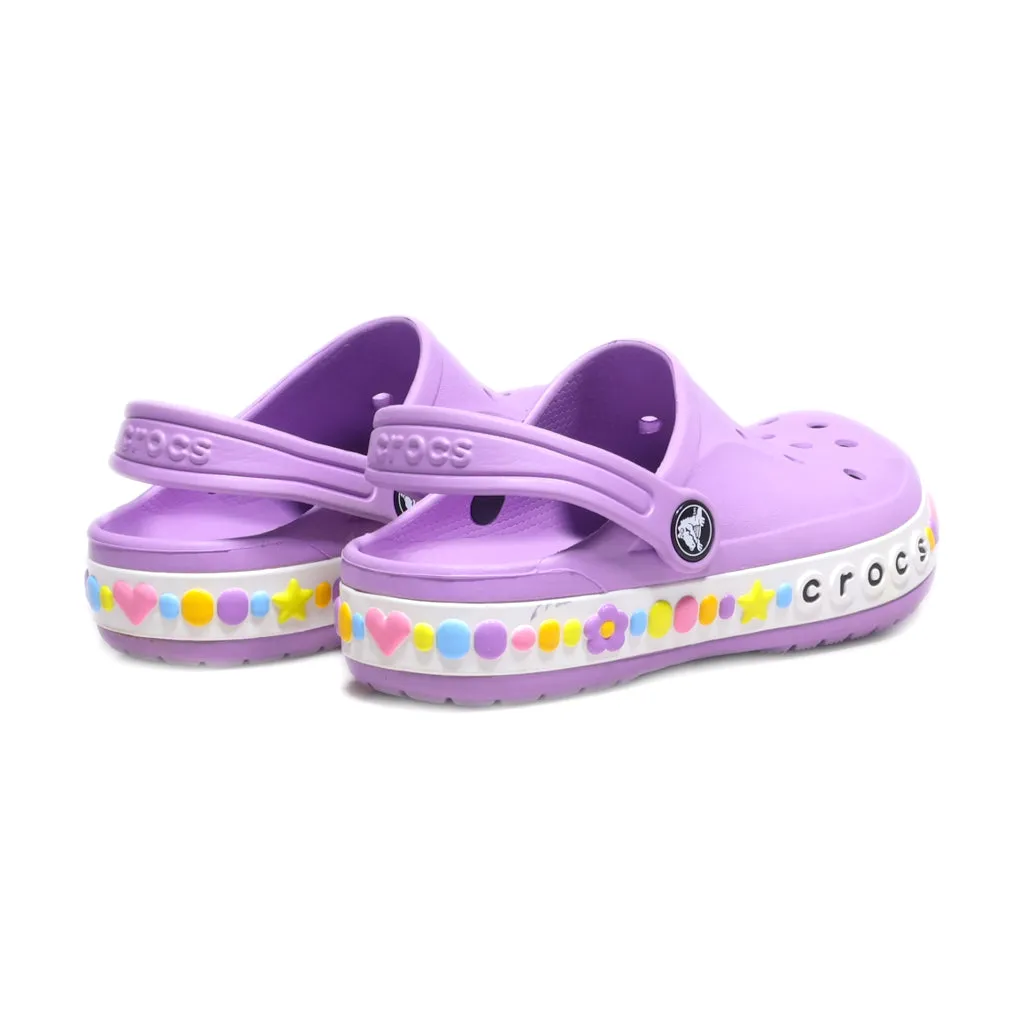 Crocs Bayaband Charm Band Clogs Rubber Purple Colour For Kids