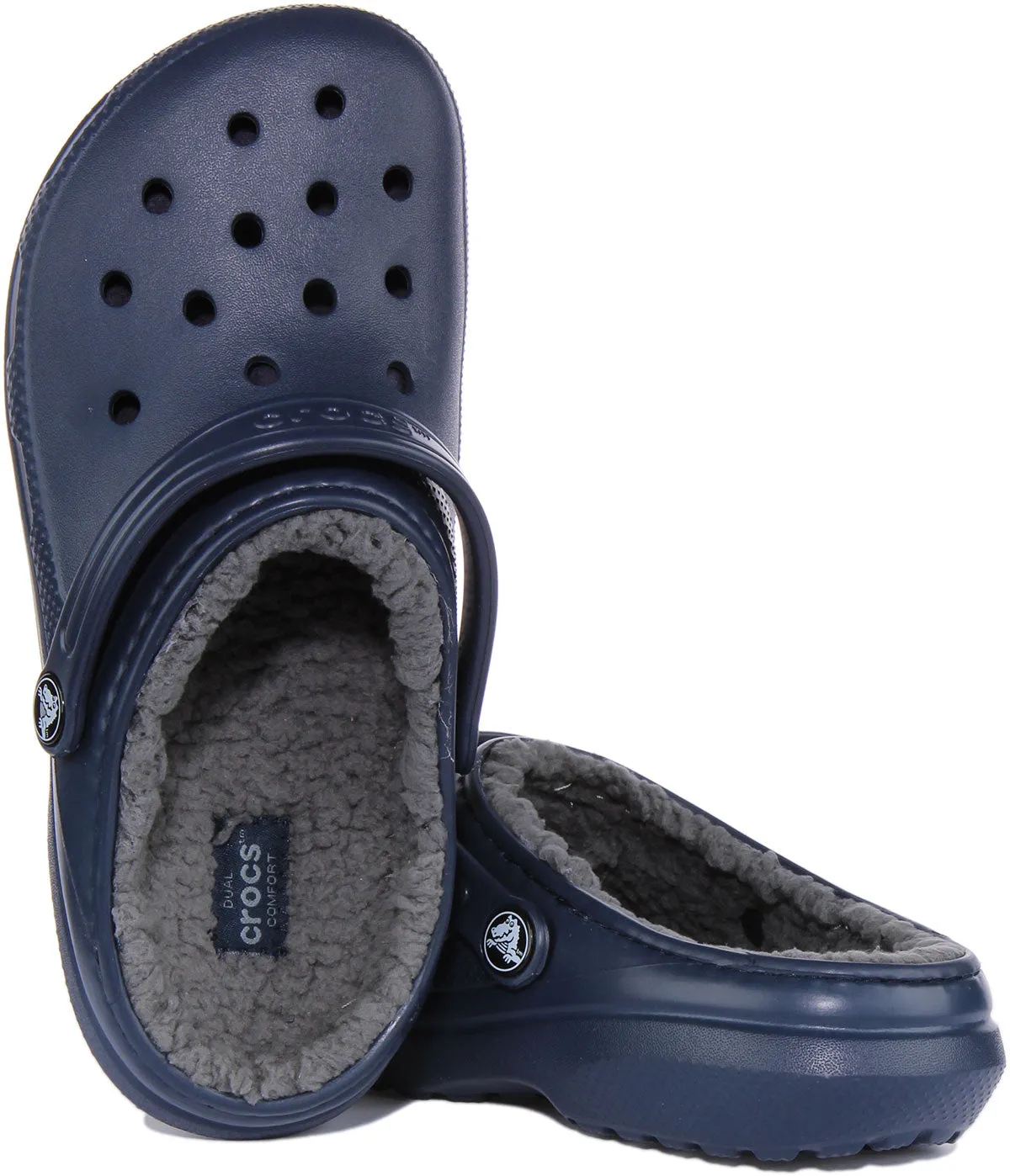 Crocs Classic Lined In Navy For Junior