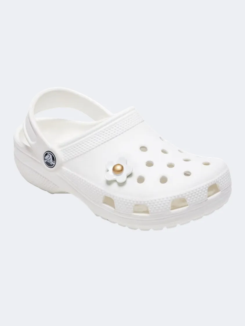 Crocs Daisy With Gold Center Unisex Lifestyle Pins White/Gold