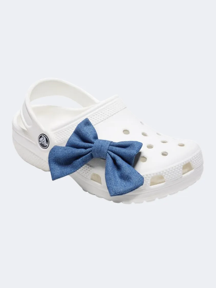 Crocs Denim Bow Unisex Lifestyle Pins Blue