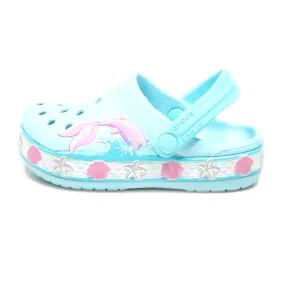 Crocs Fun Lab Mermaid Band Clogs Rubber Blue Colour For Kids