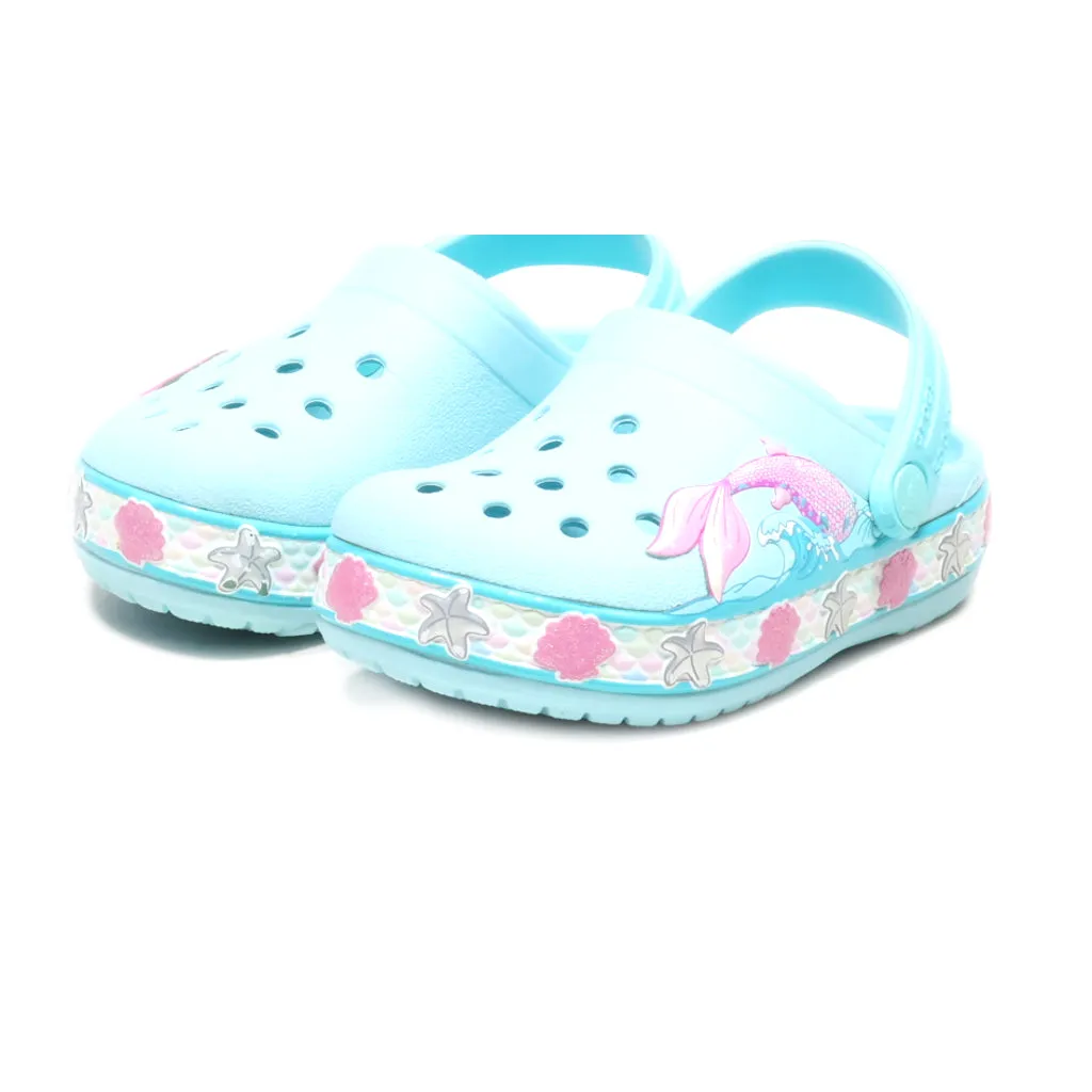 Crocs Fun Lab Mermaid Band Clogs Rubber Blue Colour For Kids