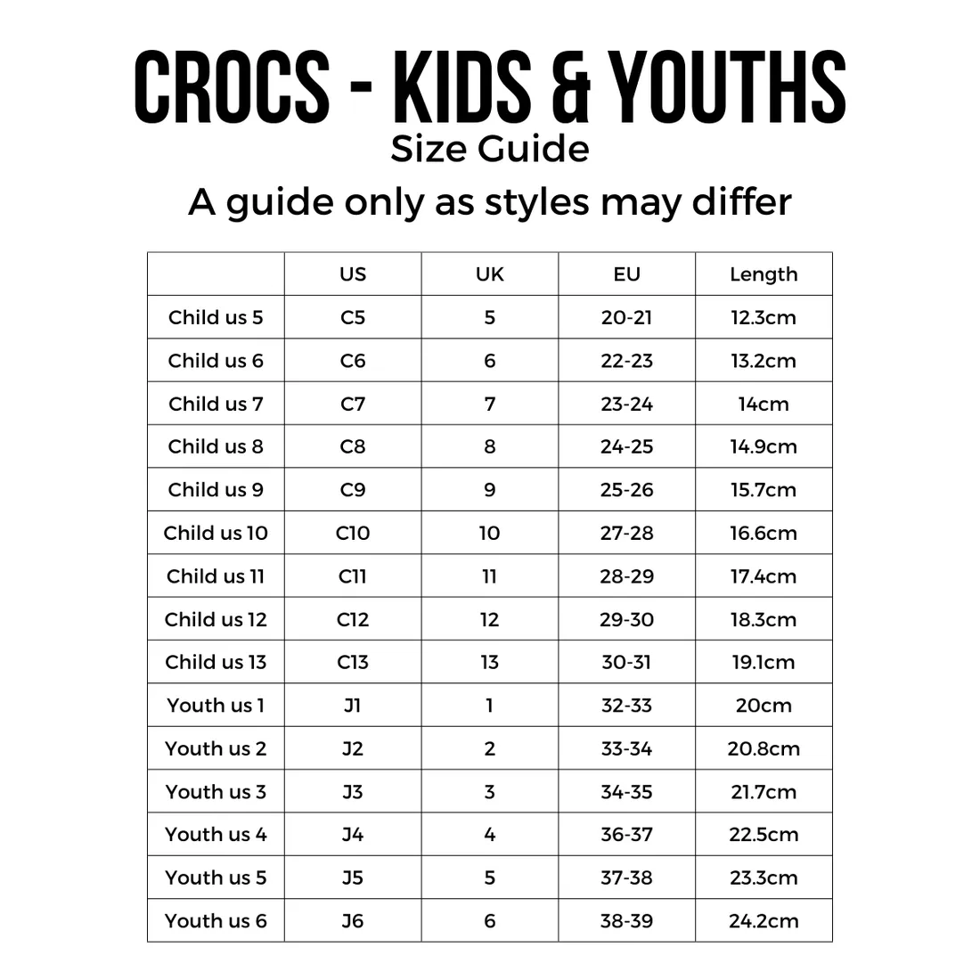 Crocs Kids - Classic Clog Bright Pink Crush - Junior Youths Sizes