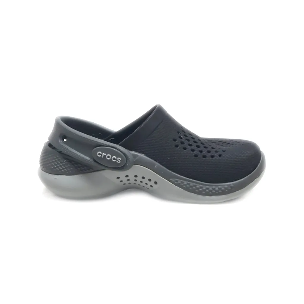 Crocs Literide 360 Clogs Rubber Black Colour For Kids