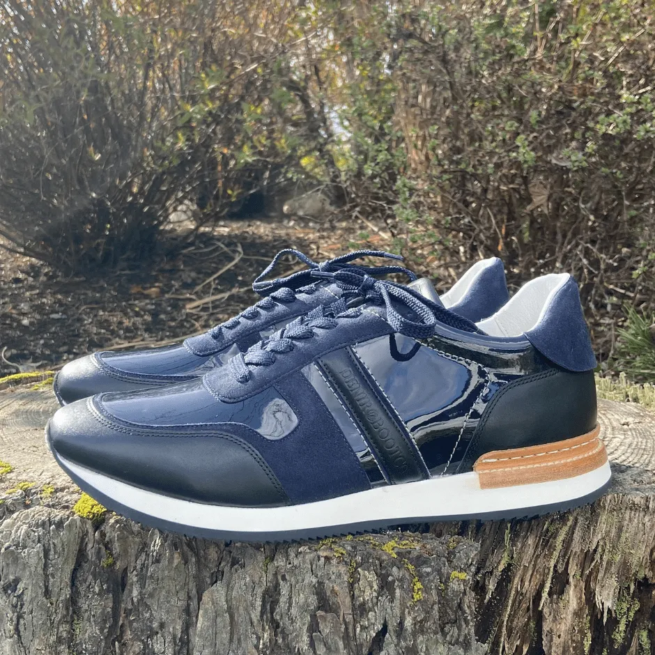 Custom DeNiro Viceversa Sneaker Shoe - Brushed Navy - 44