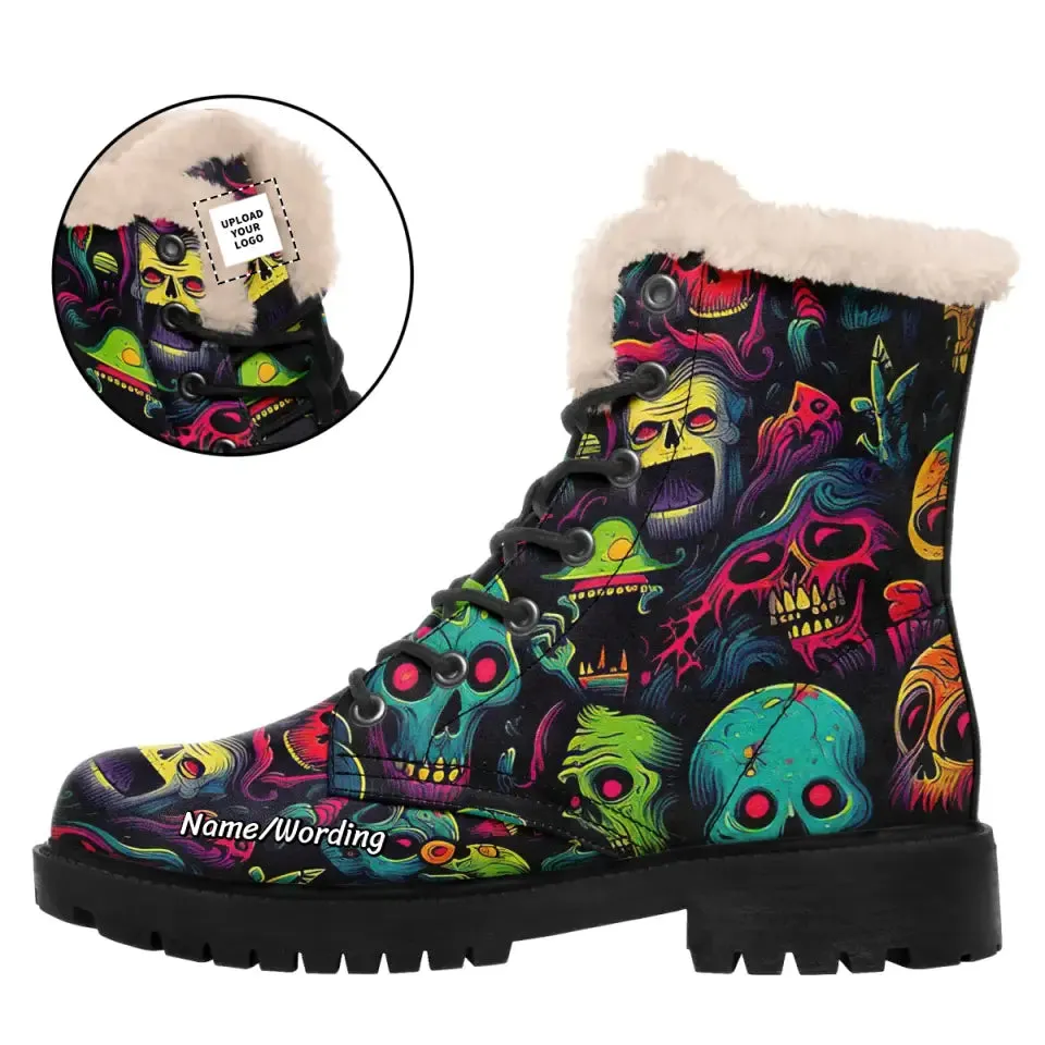 Custom Halloween Fleece Boots Personalized X-Max Boots,WB-23023001