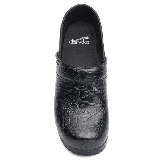 Dansko Women's Professional Clog - Black Tooled