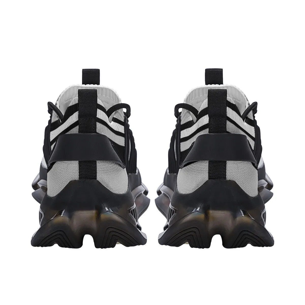 DCYG Grey & White Air Max React Sneakers - Black