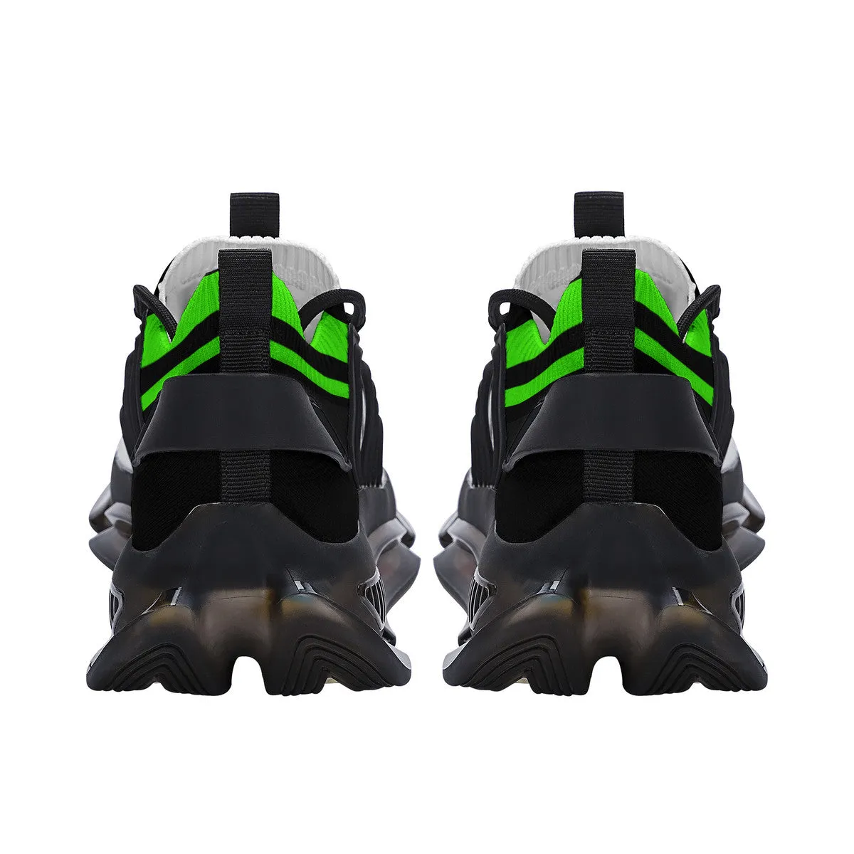 DCYG X2 Green & Black Air Max React Sneakers - Black