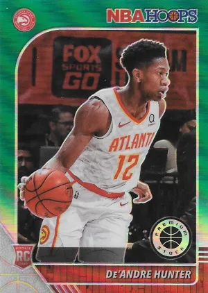 De'Andre Hunter, RC, Green Prizm, 2019-20 Panini Hoops Premium Stock Basketball NBA