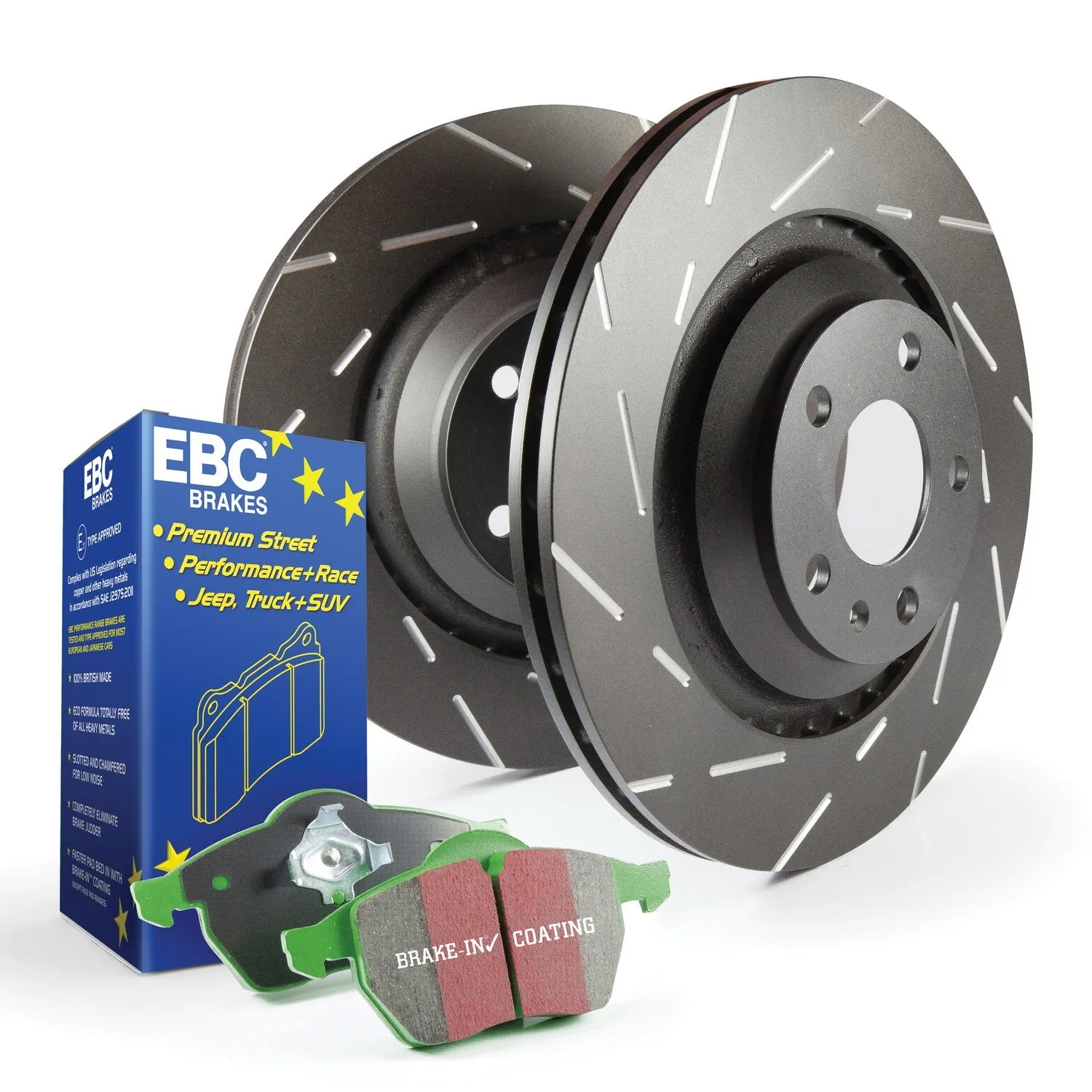 EBC Brakes S2KF1232 S2 Kits Greenstuff 2000 and USR Rotors