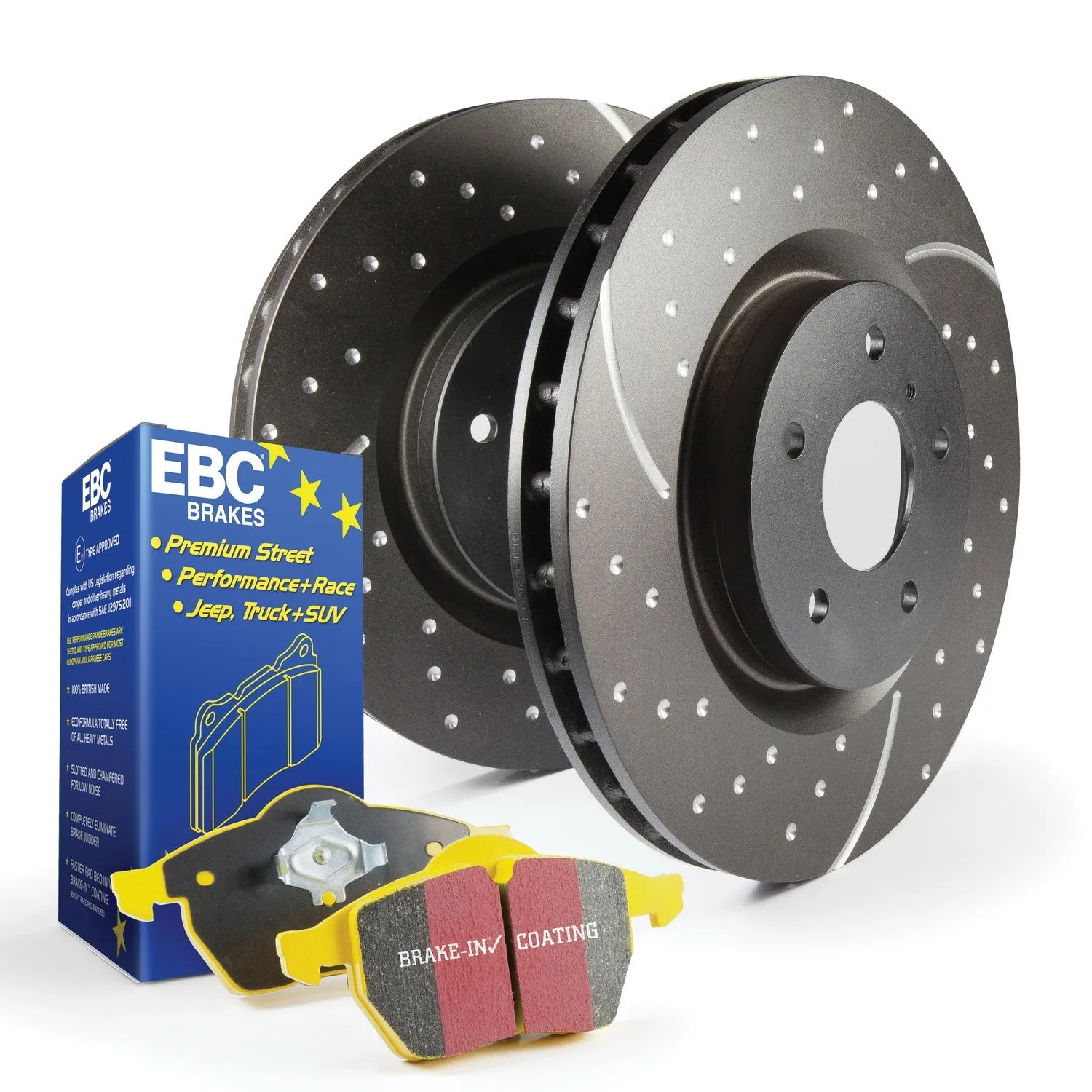 EBC Brakes S5KF1072 S5 Kits Yellowstuff And GD Rotors