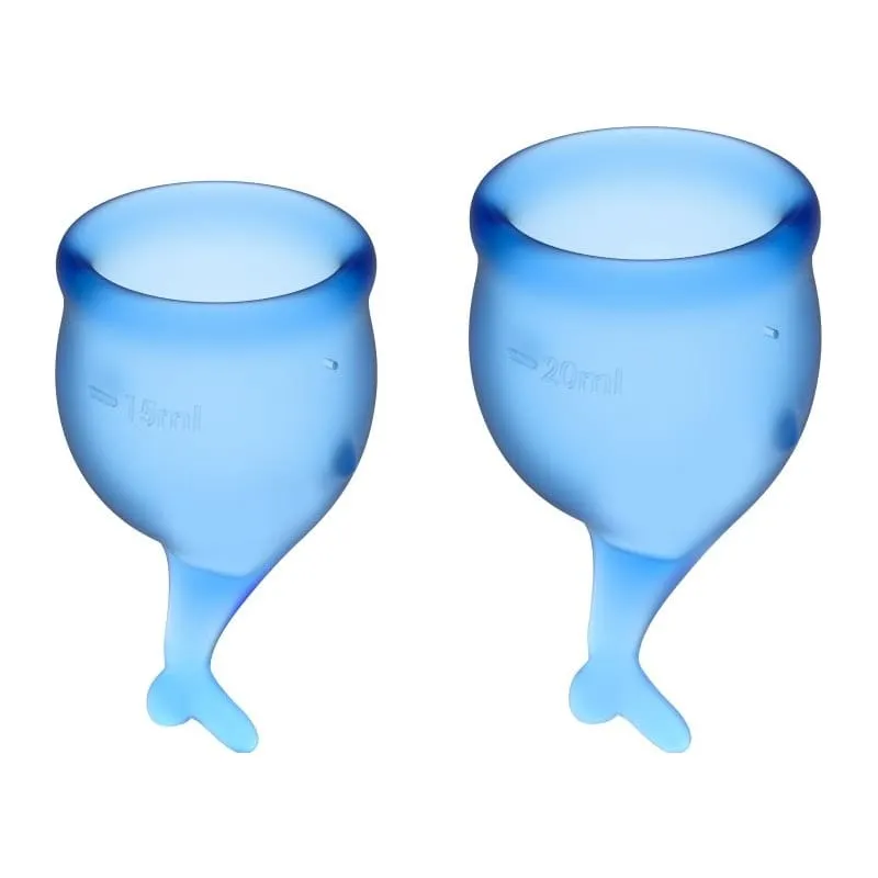 Feel Secure Menstrual Cup Dark Blue 2pcs