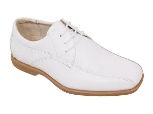 Florsheim 23966 Leather Boy's Shoe - Oxford - Bicycle Toe - White