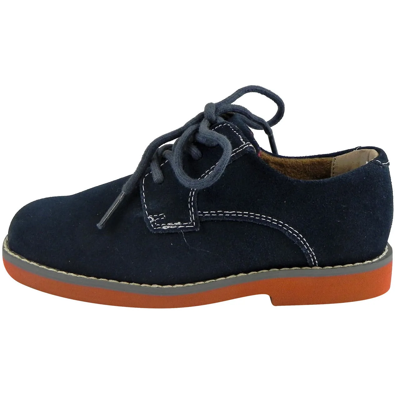 Florsheim Boy's Kearny Suede Classic Lace Up Oxford Shoes Navy