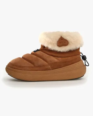 Flower Mountain Womens Fami Mid Suede & Shearling - Brown