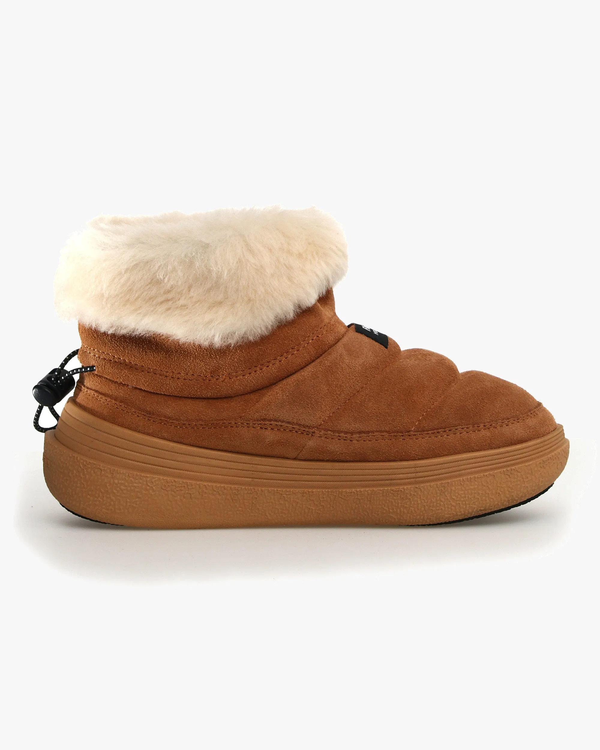 Flower Mountain Womens Fami Mid Suede & Shearling - Brown