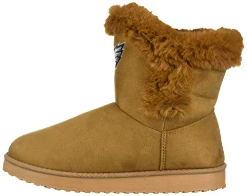 FOCO NFL Philadelphia Eagles Womens Brown Faux Fur Boot, Team Color, Medium