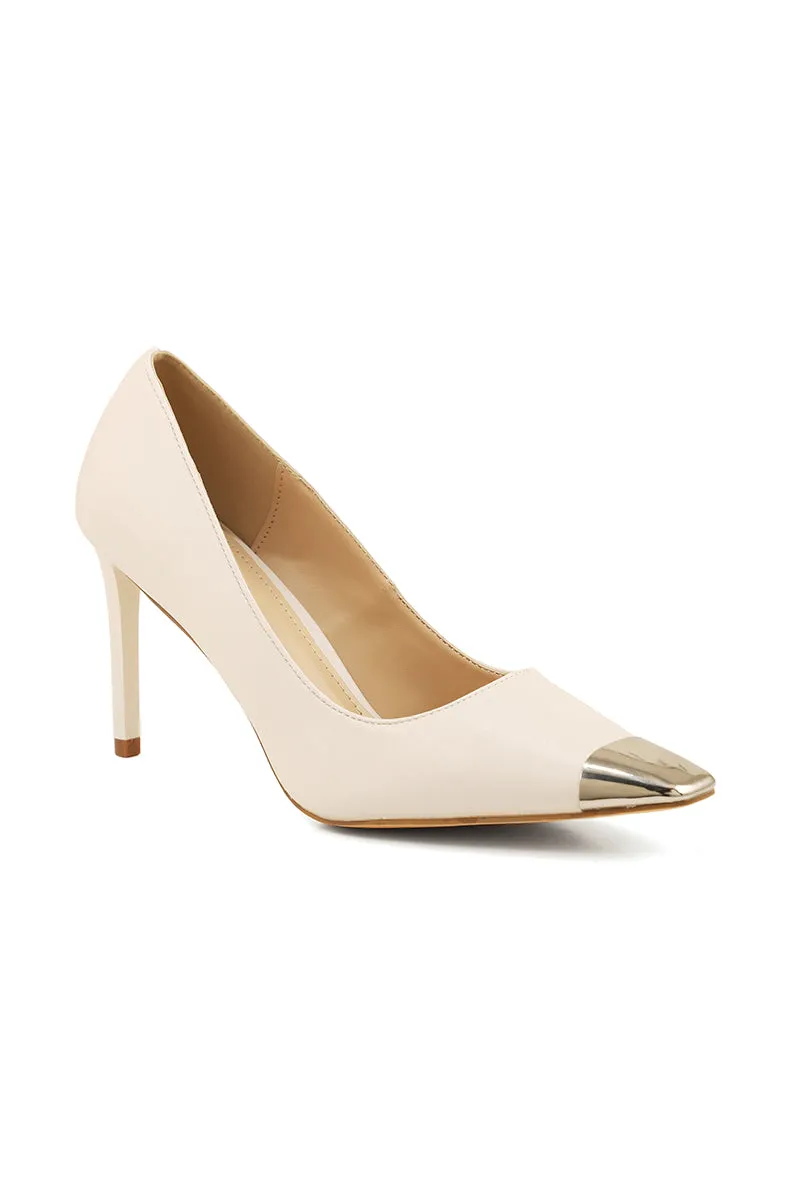 Formal Court Shoes l44430-Cream