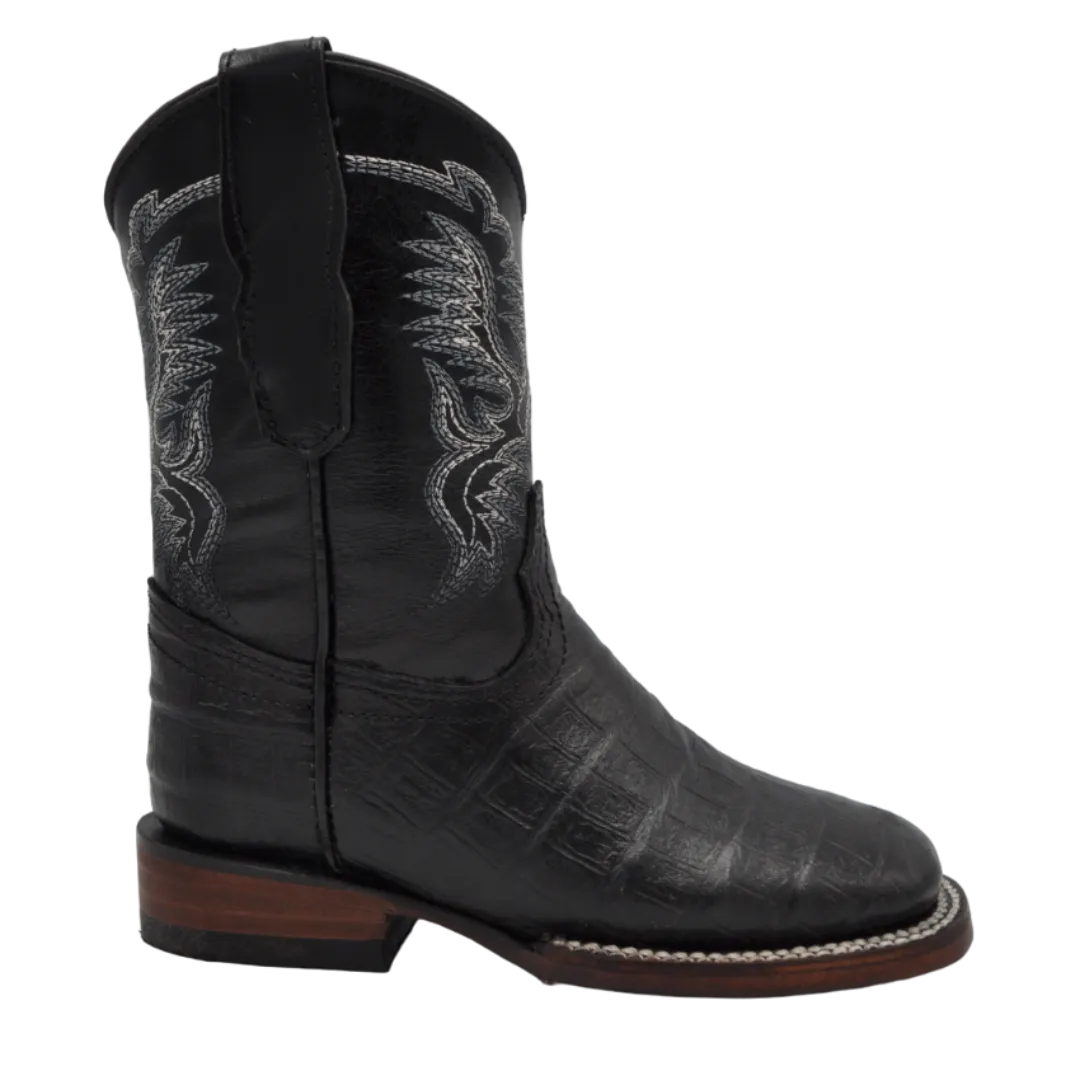 Gavel Kid's Bulldog Belly Black Boot