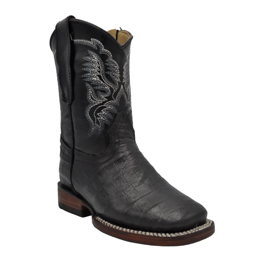 Gavel Kid's Bulldog Belly Black Boot