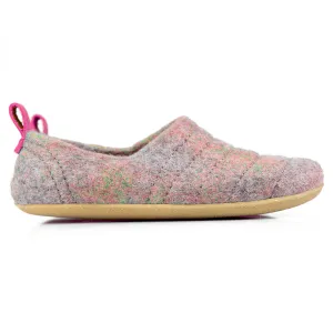 Grey/Green/Pink Women's COCOON Clogs with Pull Loop