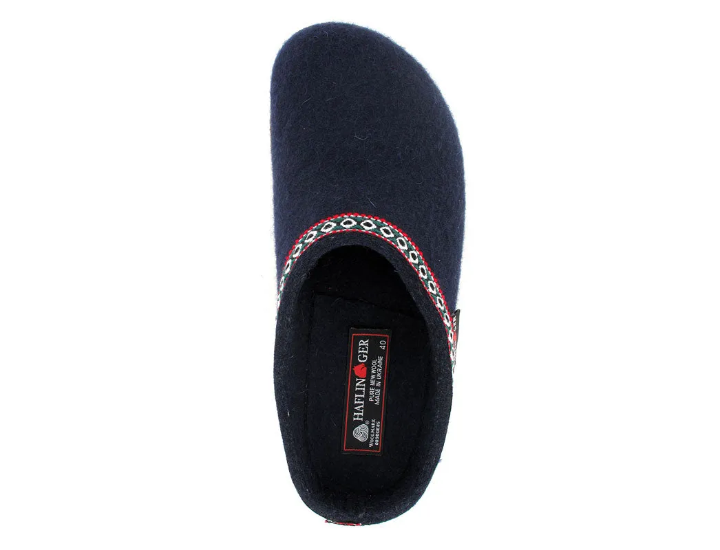 HAFLINGER® Classic Wool Felt Clogs From Germany | Franzl, Blue