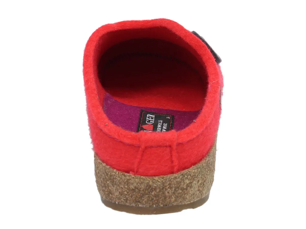 Haflinger Clogs Grizzly Kanon Coral