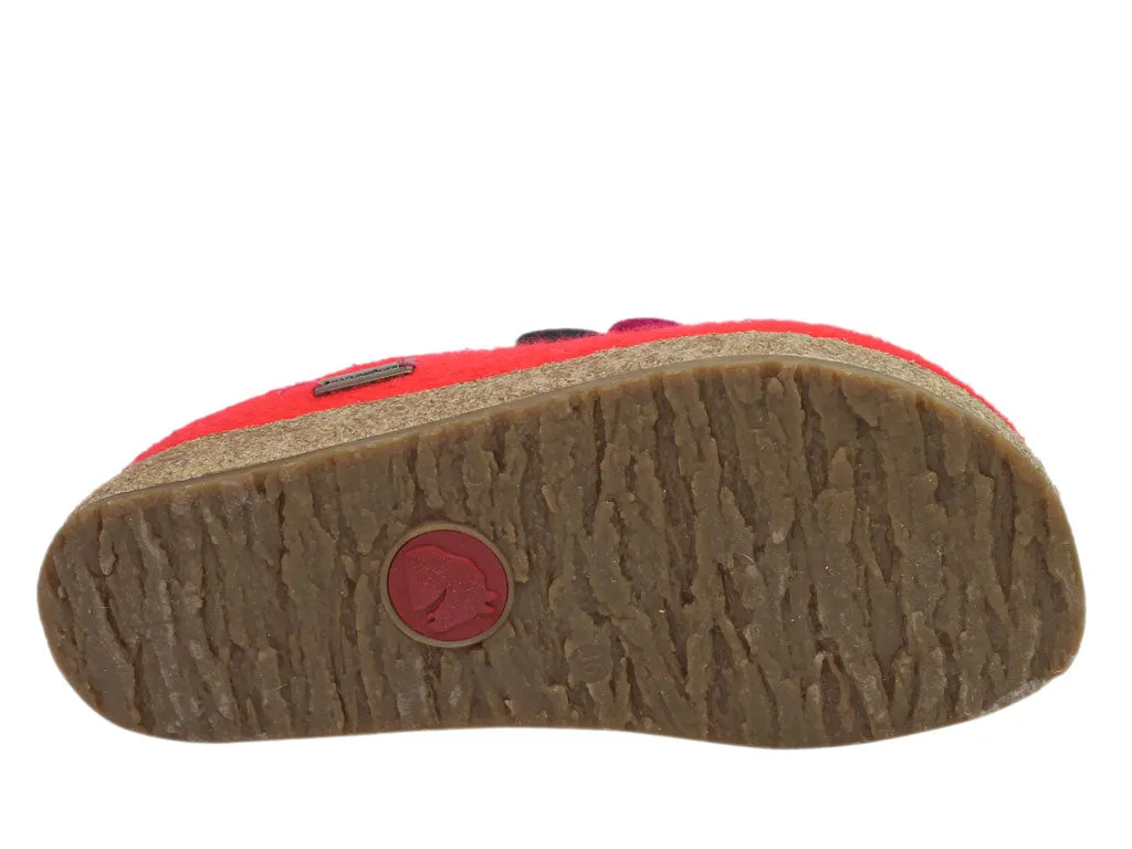 Haflinger Clogs Grizzly Kanon Coral