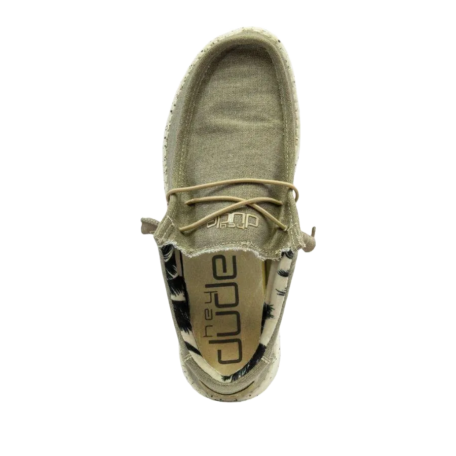 Hey Dude Men's Wally Stretch Beige Shoes 110380500