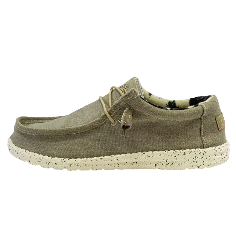 Hey Dude Men's Wally Stretch Beige Shoes 110380500