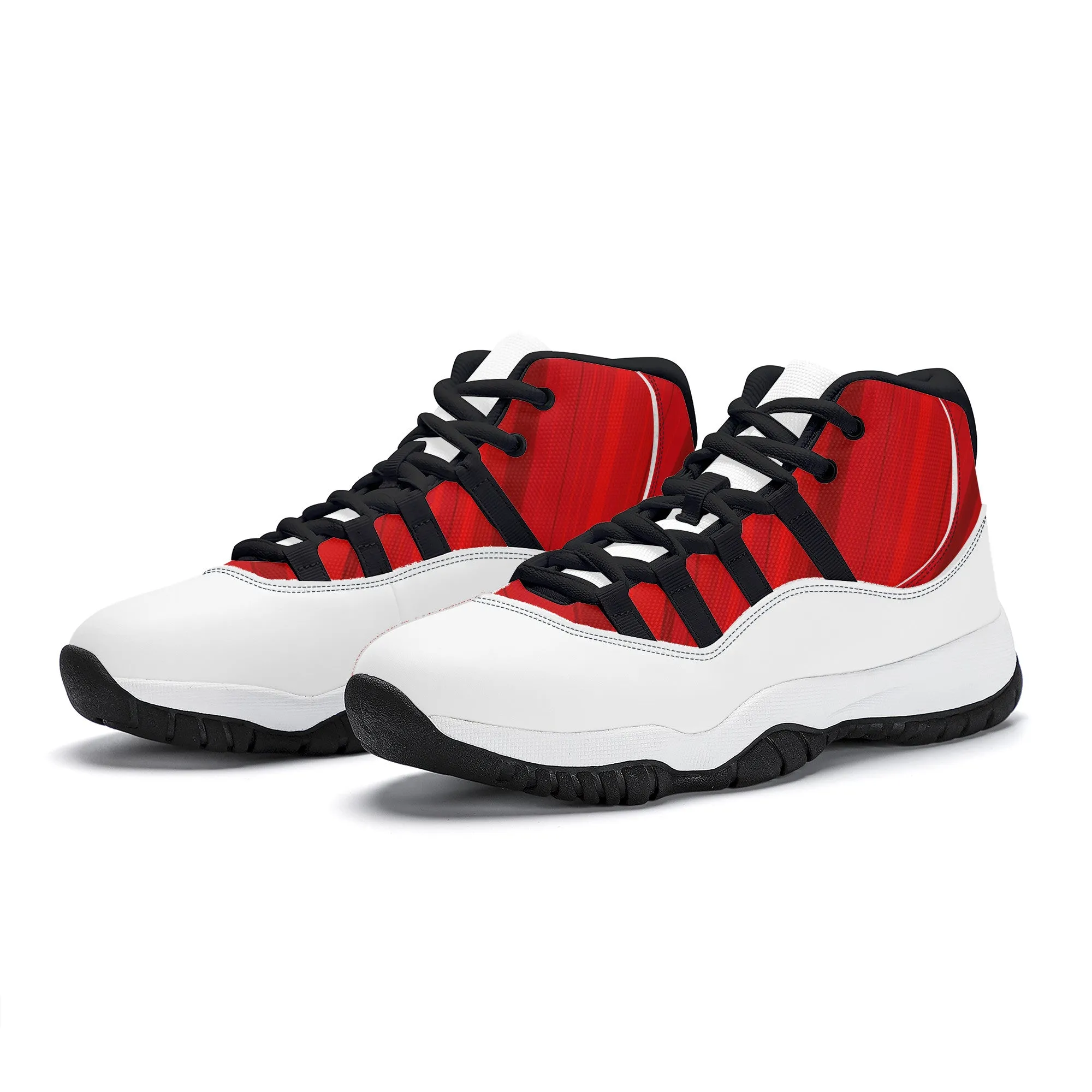 High Top Air Retro Sneakers - Red/Black