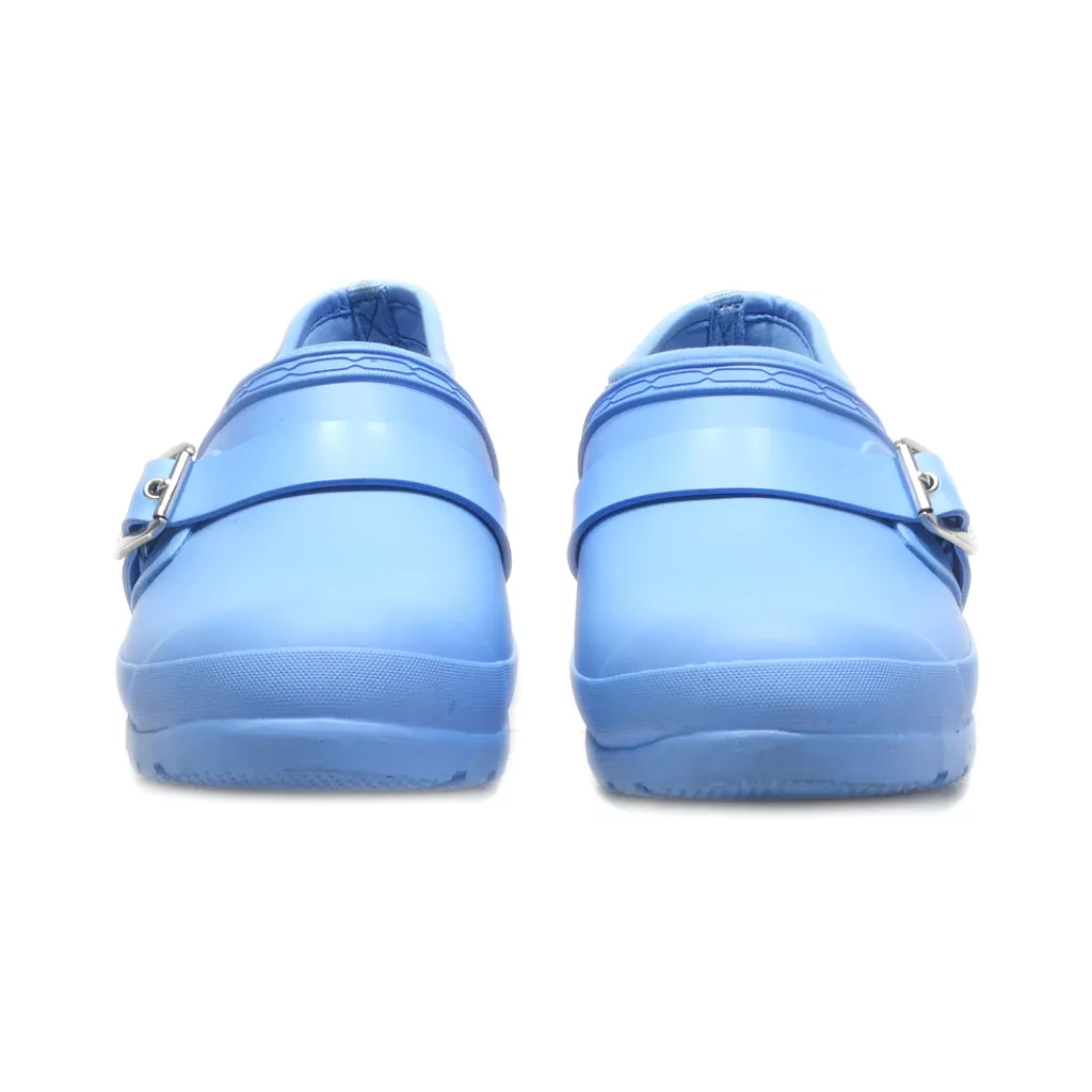 Hunter Slingback Clogs Rubber Blue Colour For Women