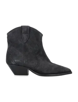 ISABEL MARANT Chic Suede Cowboy Ankle Boots