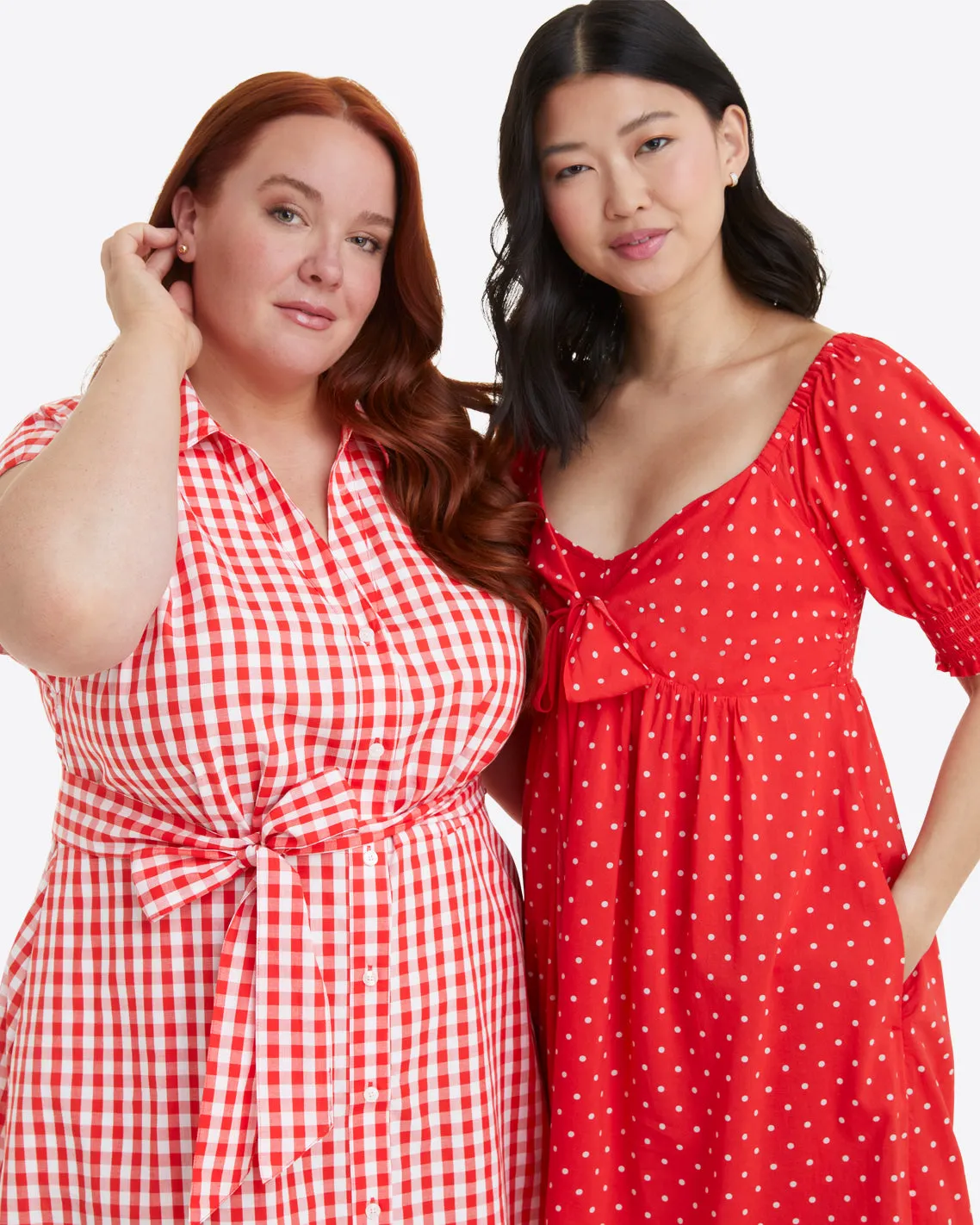 Jennifer Dress in Red Polka Dot