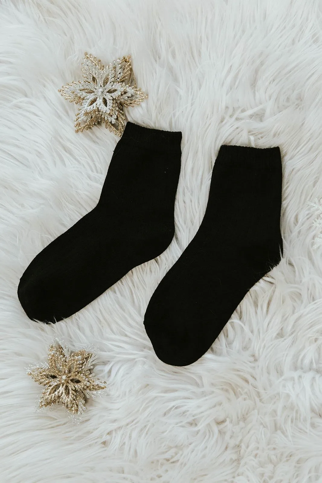 Jersey Tube Socks-Black