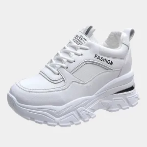 Joskaa 2024 New Designer White Platform Sneakers