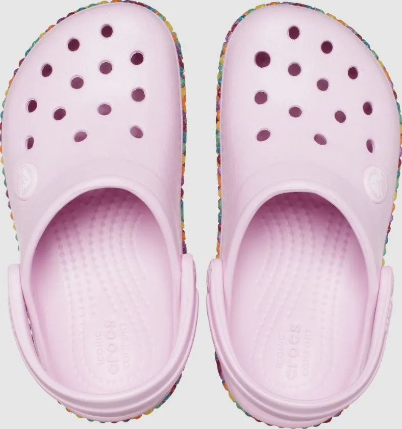 Kids’ Crocband Gem Band Clog - Pink