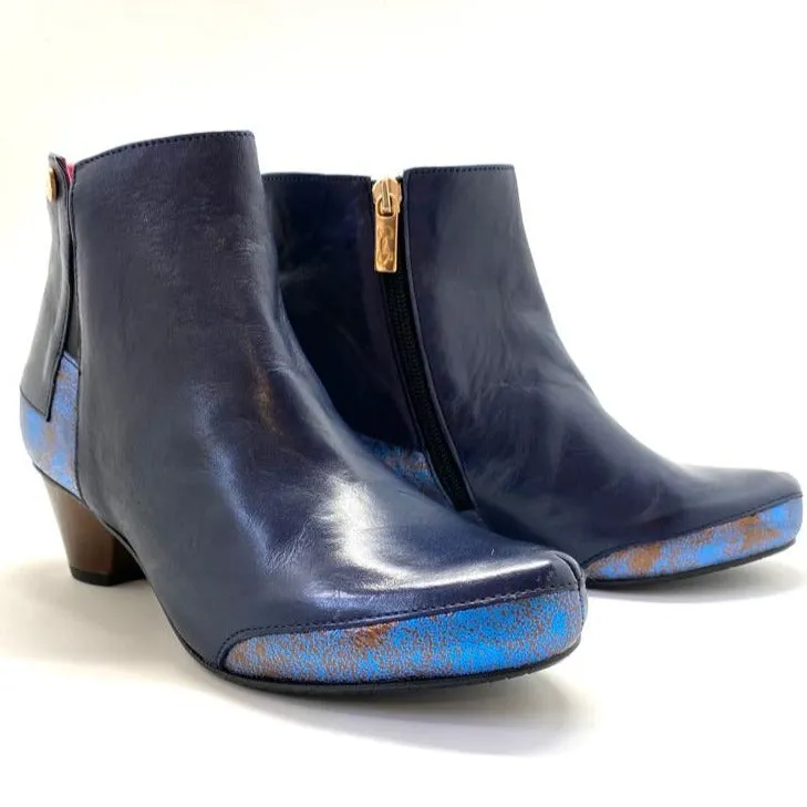 La Rui - Navy/Bronze- Ankle boot