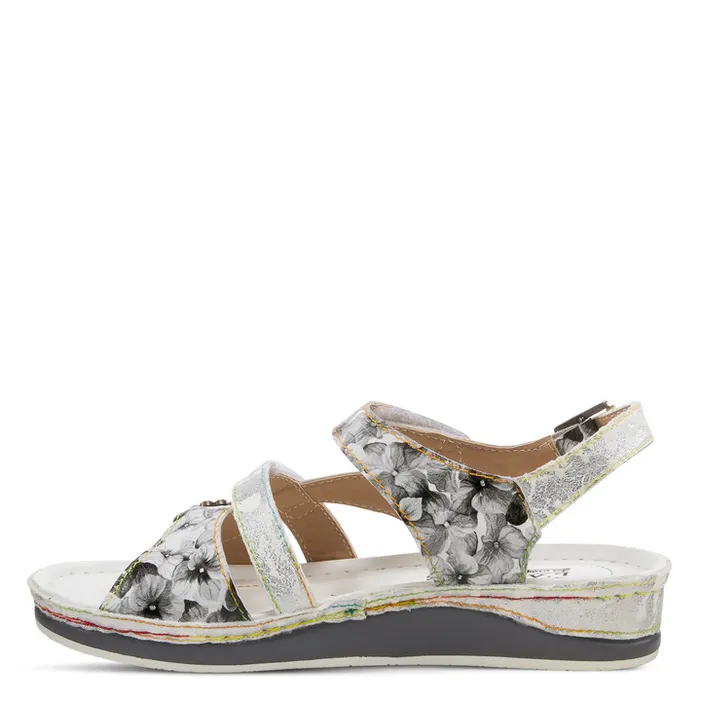 L'Artiste by Spring Step Women's Sumacah Sandal - Silver Multi