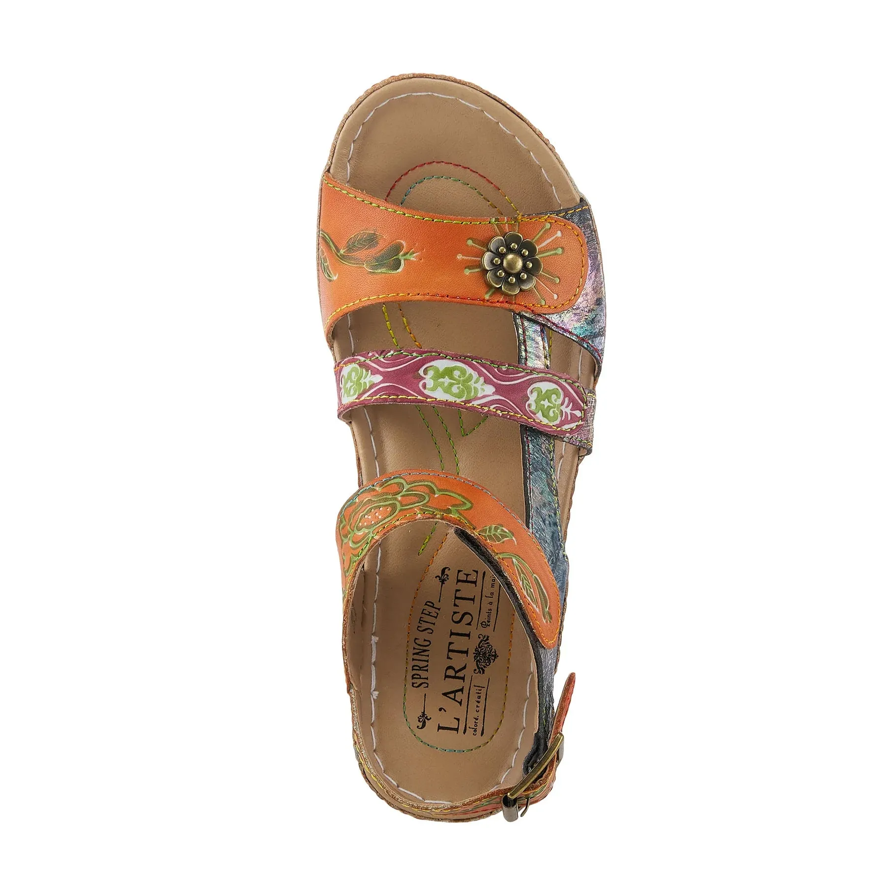 L'Artiste by Spring Step Women's Sumacah Sandals - Camel Multi