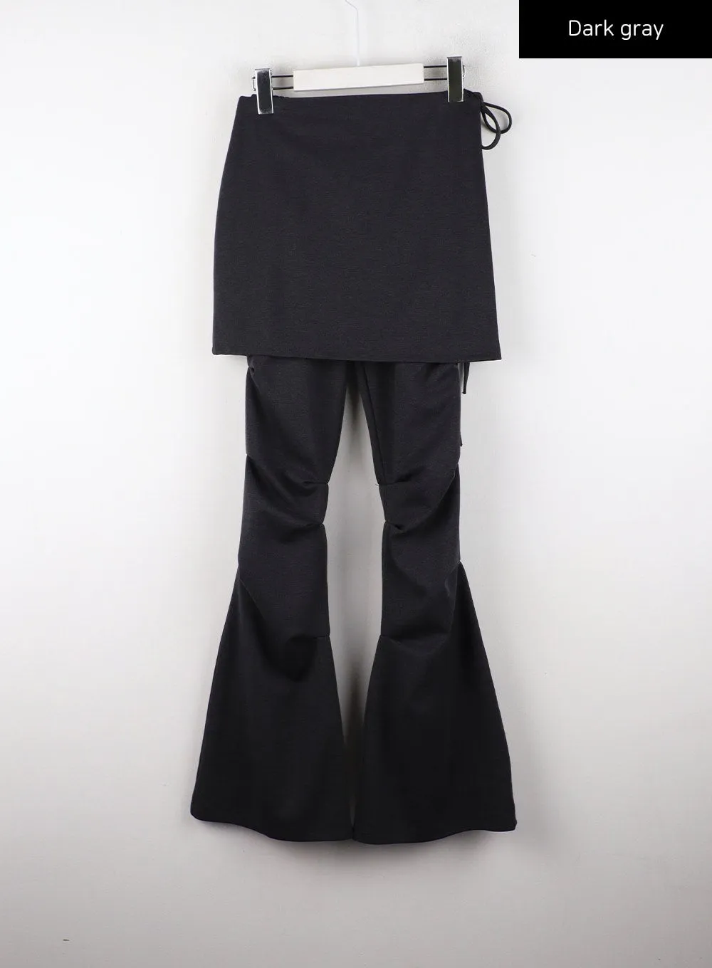 Layered Pintuck Boot Cut Pants CD319