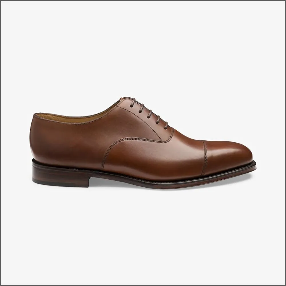 Loake Aldwych Mahogany Calf Oxford Leather Sole F Fit--