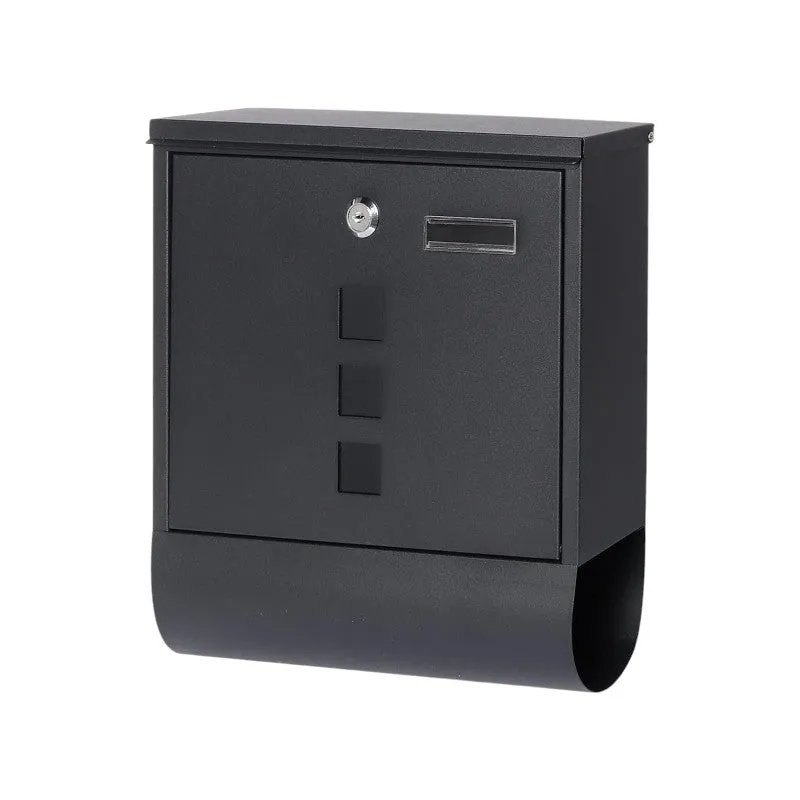 Mailboxes with Secure Key Lock and Newspaper Holder