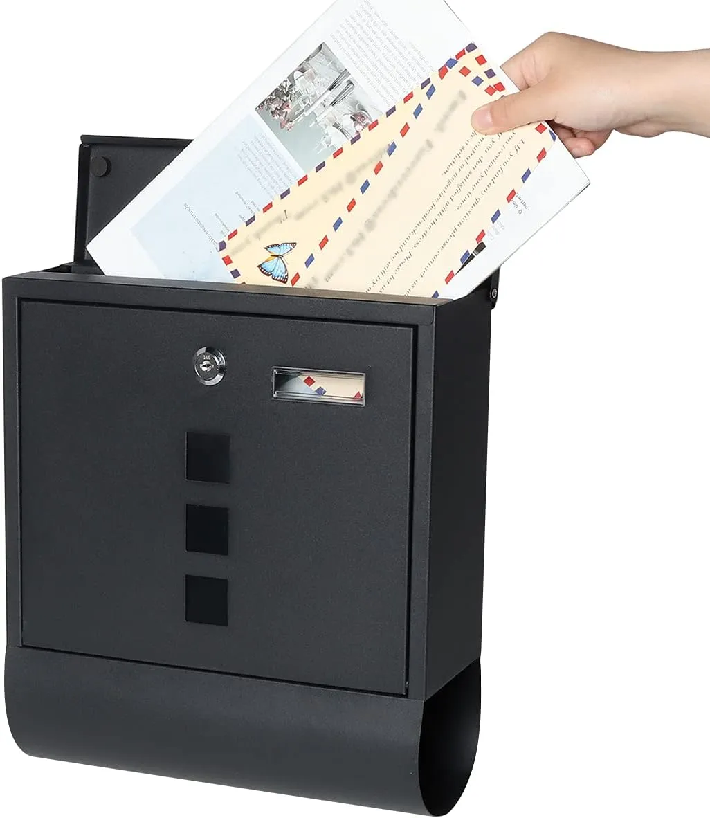 Mailboxes with Secure Key Lock and Newspaper Holder