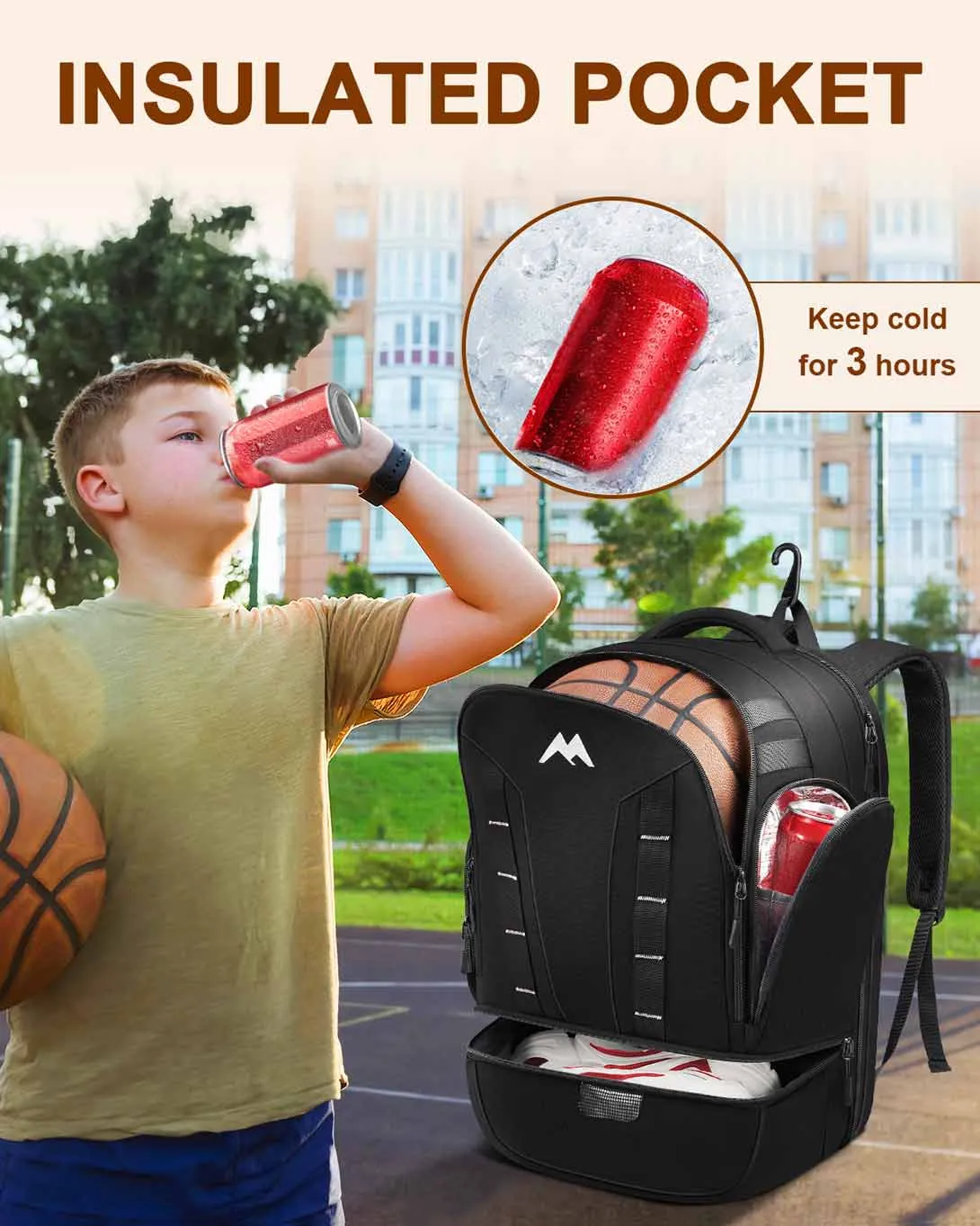 MATEIN Basketball Sports Backpack