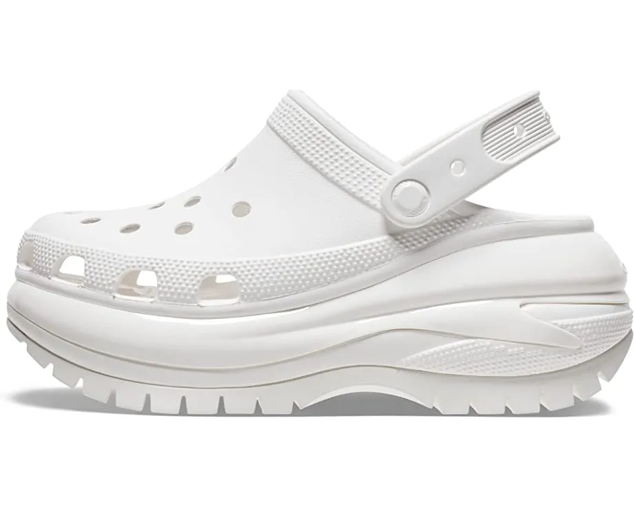 Mega Crush Clog Crocs, white