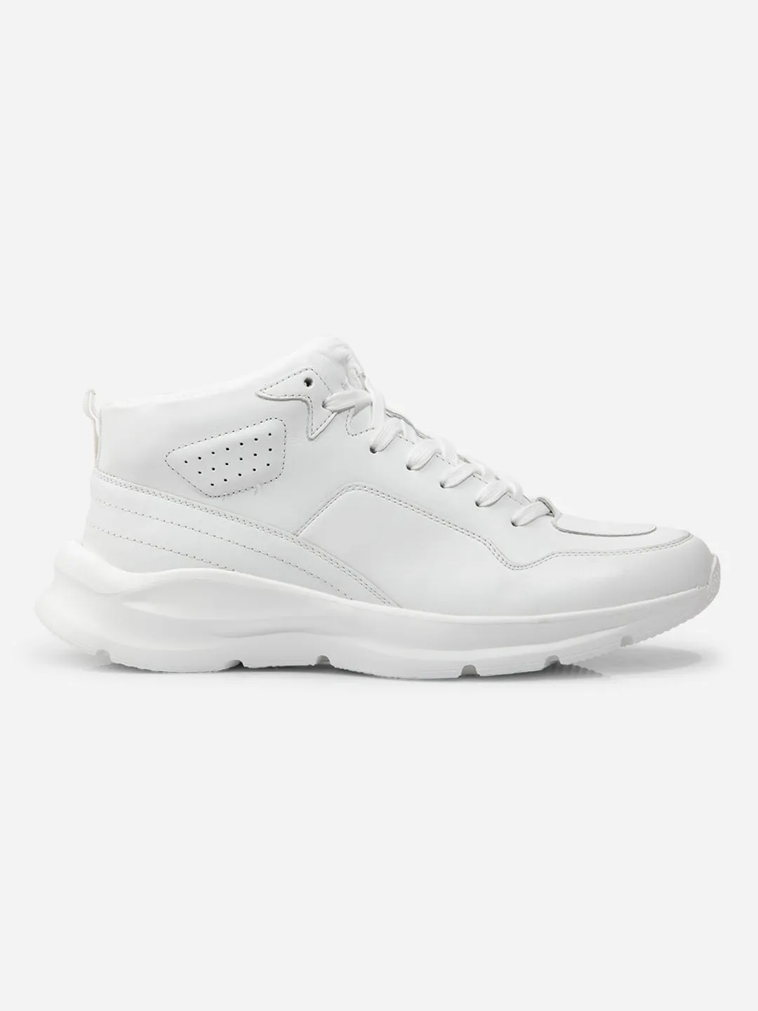 Men White Leather Sneaker (ID3093)